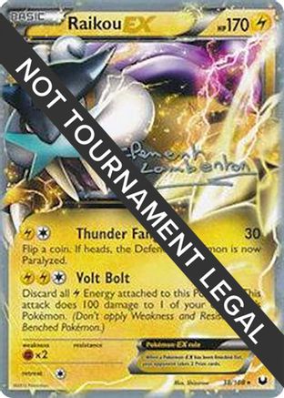 Raikou EX - 2013 (Clement Lamberton) 038 World Championship Decks - Ultra Rare