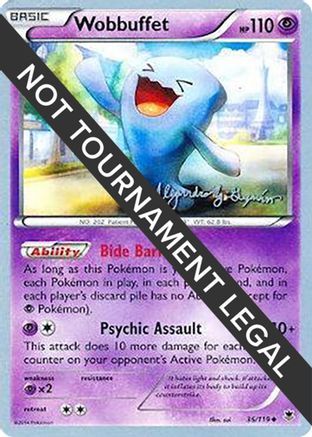 Wobbuffet - 2015 (Alejandro Ng-Guzman) 036 World Championship Decks - Uncommon