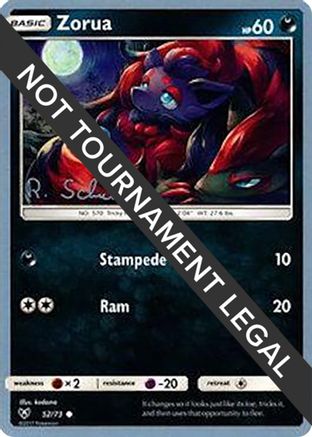 Zorua - 2018 (Robin Schulz) 052 World Championship Decks - Common