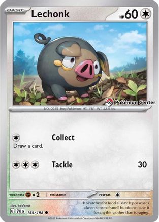 Lechonk (Pokemon Center Exclusive) 155 - Holofoil Miscellaneous Cards & Products - Common