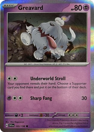 Greavard 105/198 - Holofoil Miscellaneous Cards & Products - Common