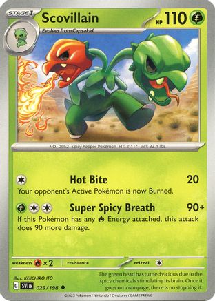 Scovillain 029/198 - Reverse Holofoil SV01 Scarlet & Violet Base Set - Uncommon