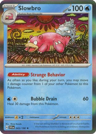 Slowbro 043 - Holofoil SV01 Scarlet & Violet Base Set - Rare