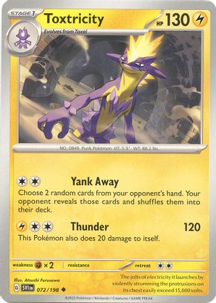 Toxtricity 072 SV01 Scarlet & Violet Base Set - Uncommon
