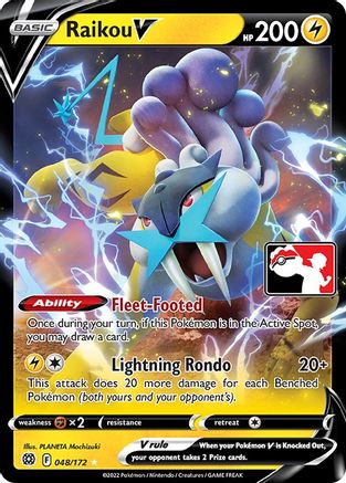 Raikou V/172 - Holofoil Prize Pack Series Cards - Ultra Rare