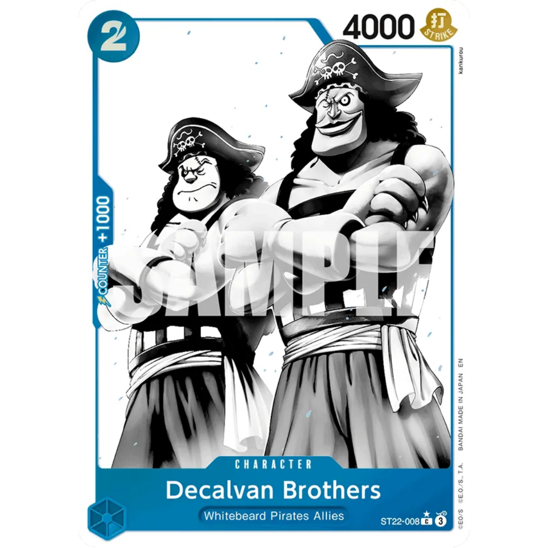 Decalvan Brothers (Parallel) (ST22-008) - Starter Deck 22: Ace & Newgate Foil