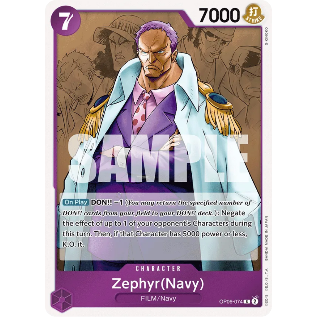 Zephyr (Navy) (OP06-074) - Wings of the Captain Foil