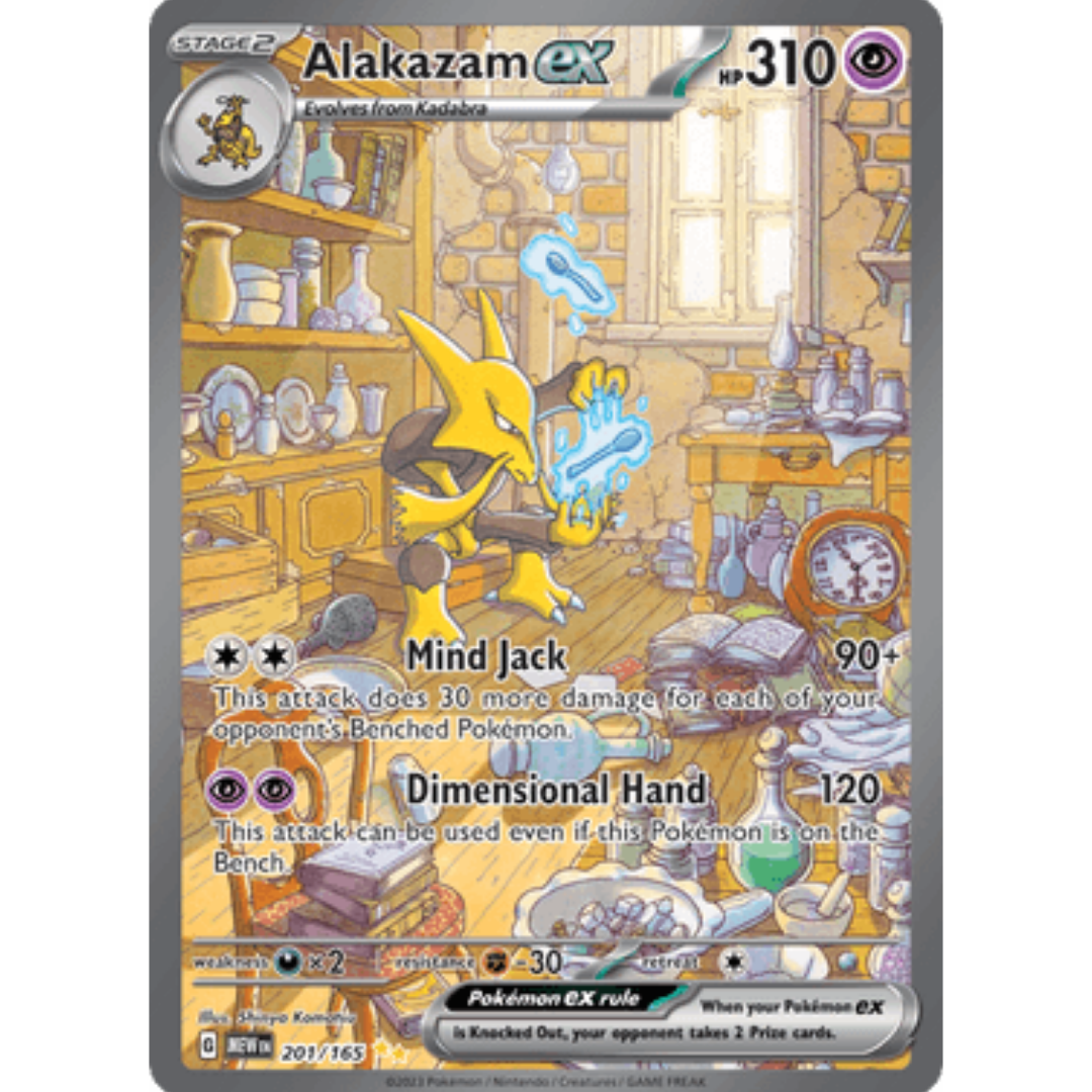 Alakazam ex 201/165 - Holofoil SV Scarlet & Violet 151 - Special Illustration Rare