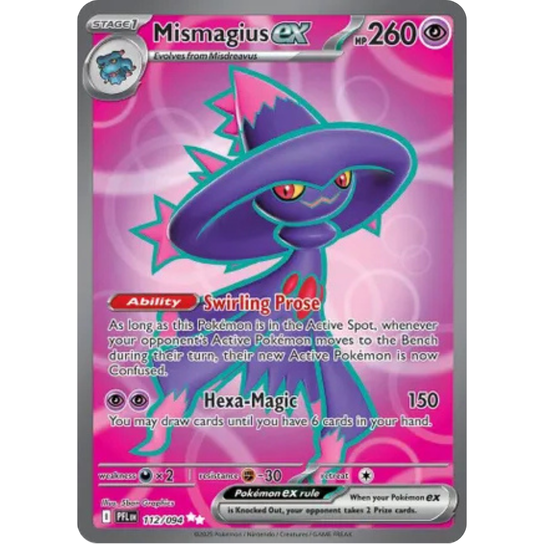 Mismagius ex 112/094 - Holofoil ME02 Phantasmal Flames - Ultra Rare
