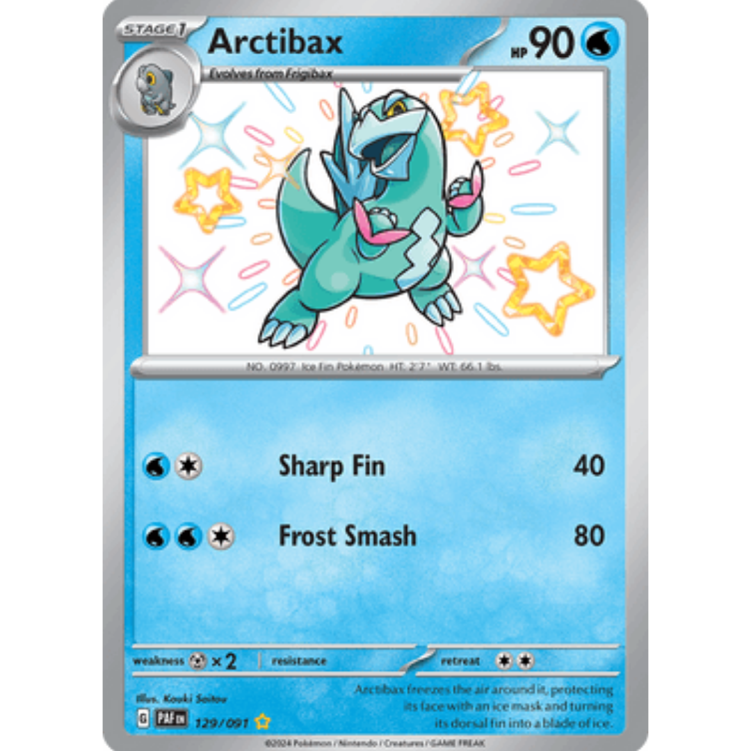 Arctibax 129 - Holofoil SV Paldean Fates - Shiny Rare
