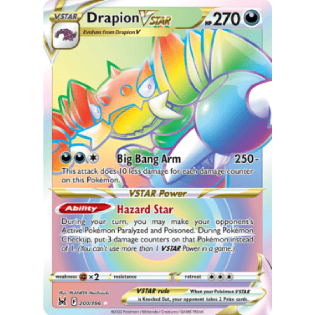 Drapion VSTAR (Secret) 200 - Holofoil SWSH11 Lost Origin - Secret Rare