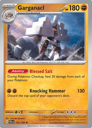 Garganacl 123 - Holofoil SV02 Paldea Evolved - Rare