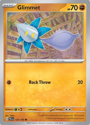 Glimmet 125/193 - Reverse Holofoil SV02 Paldea Evolved - Common