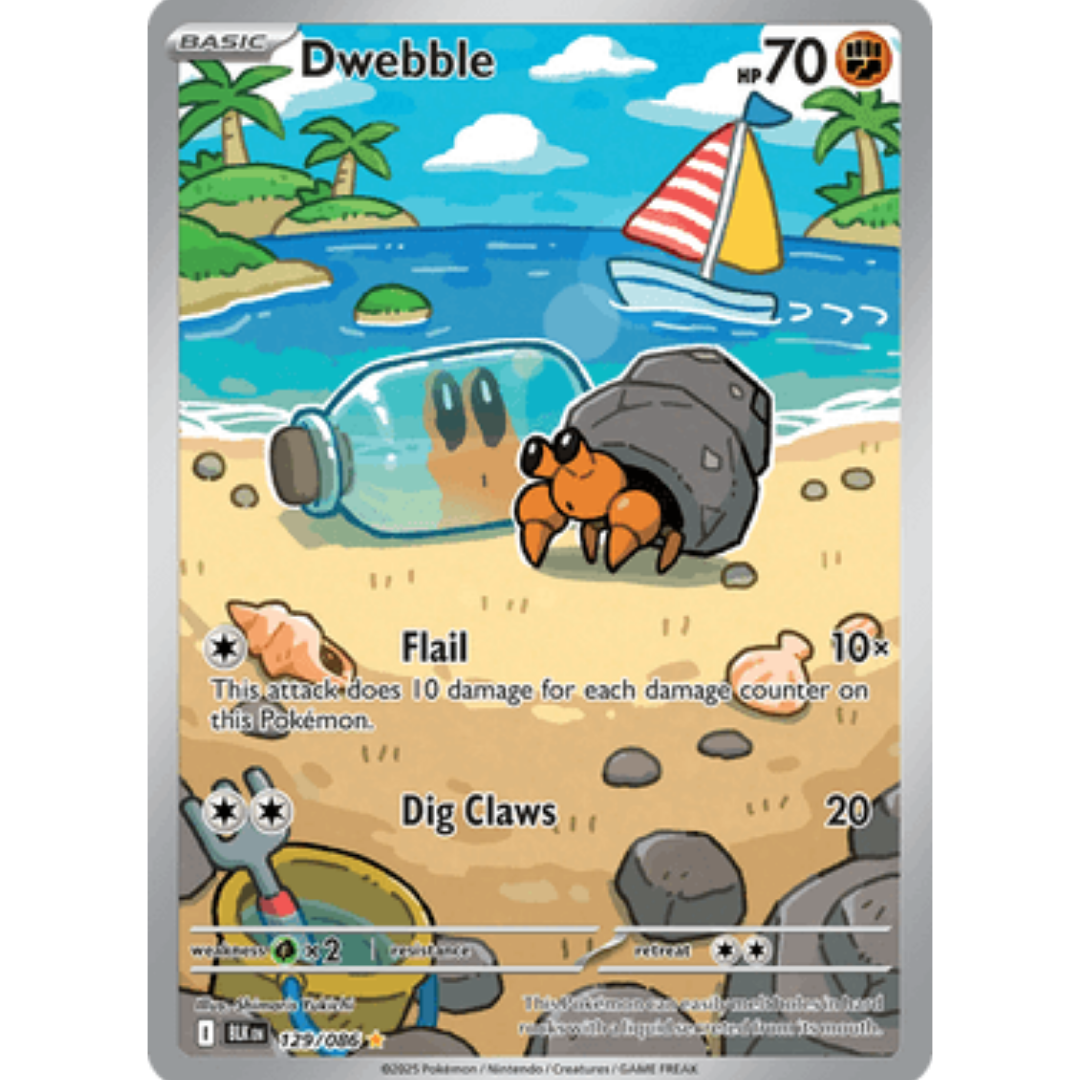 Dwebble 129/086 - Holofoil SV Black Bolt - Illustration Rare