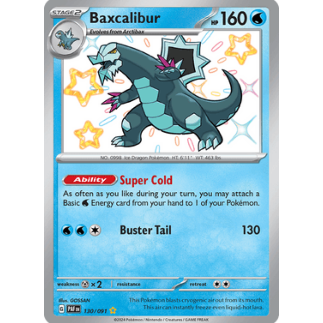 Baxcalibur 130 - Holofoil SV Paldean Fates - Shiny Rare