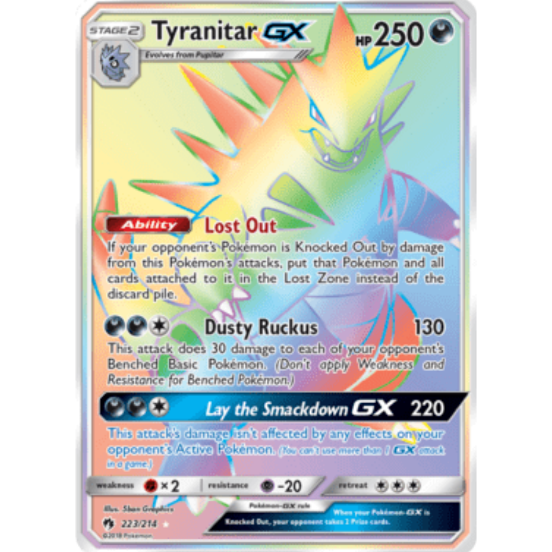 Tyranitar GX (Secret) - Holofoil SM Lost Thunder - Secret Rare