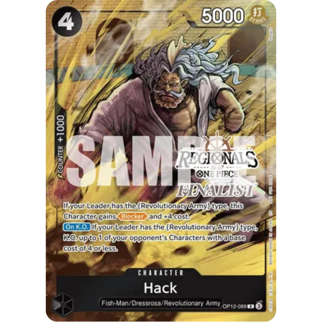 Hack (Regionals Finalist Card Set 26-27) (OP12-089) - One Piece Promotion Cards Foil