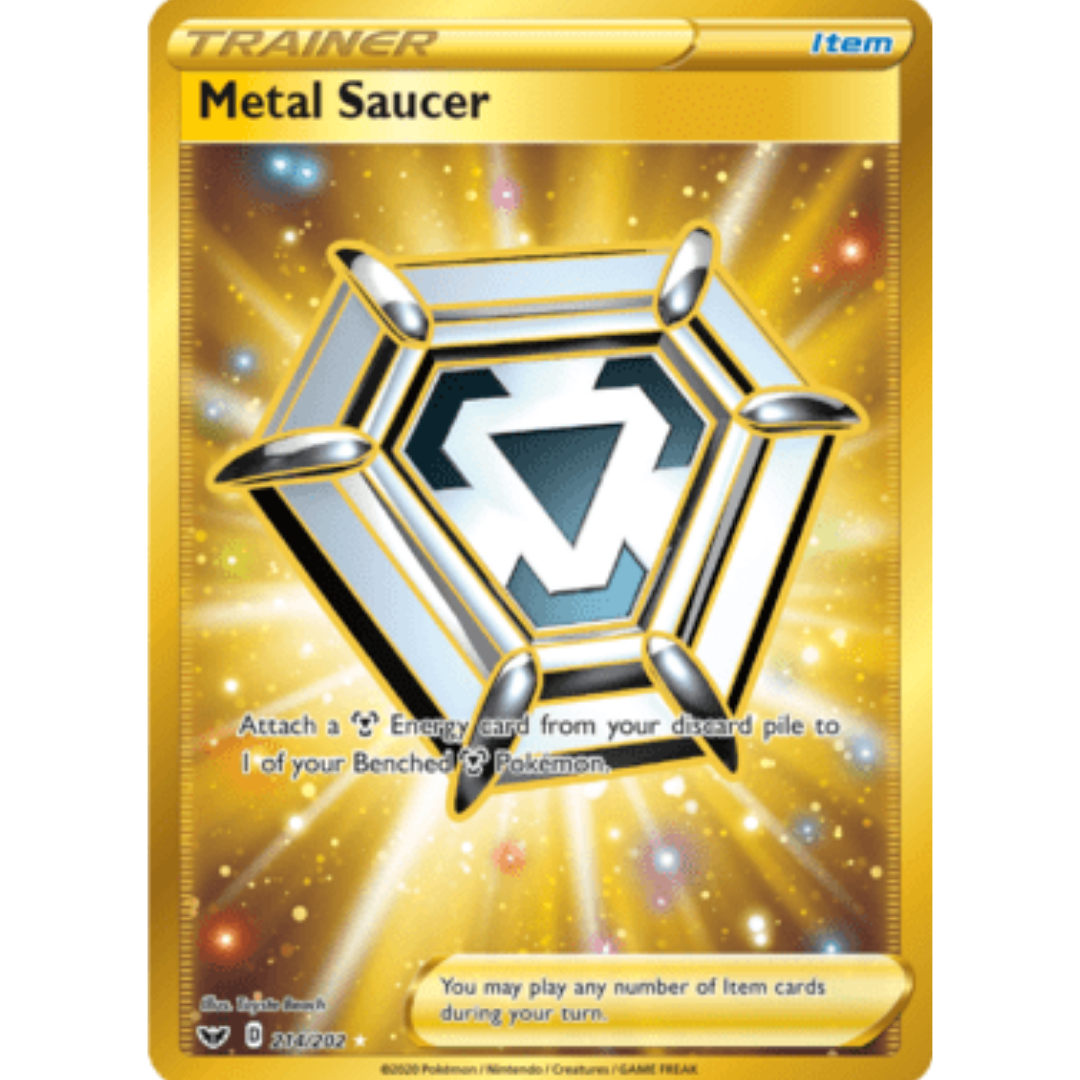 Metal Saucer (Secret) 214 - Holofoil SWSH01 Sword & Shield Base Set - Secret Rare