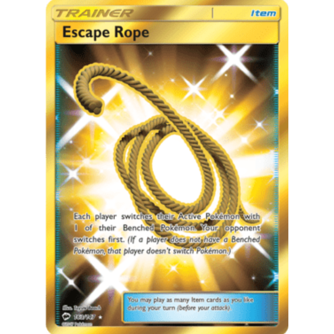 Escape Rope (Secret) 163 - Holofoil SM Burning Shadows - Secret Rare