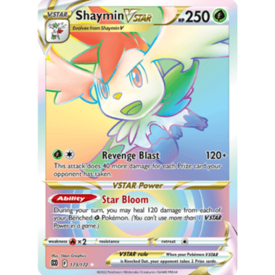 Shaymin VSTAR (Secret) 173 - Holofoil SWSH09 Brilliant Stars - Secret Rare