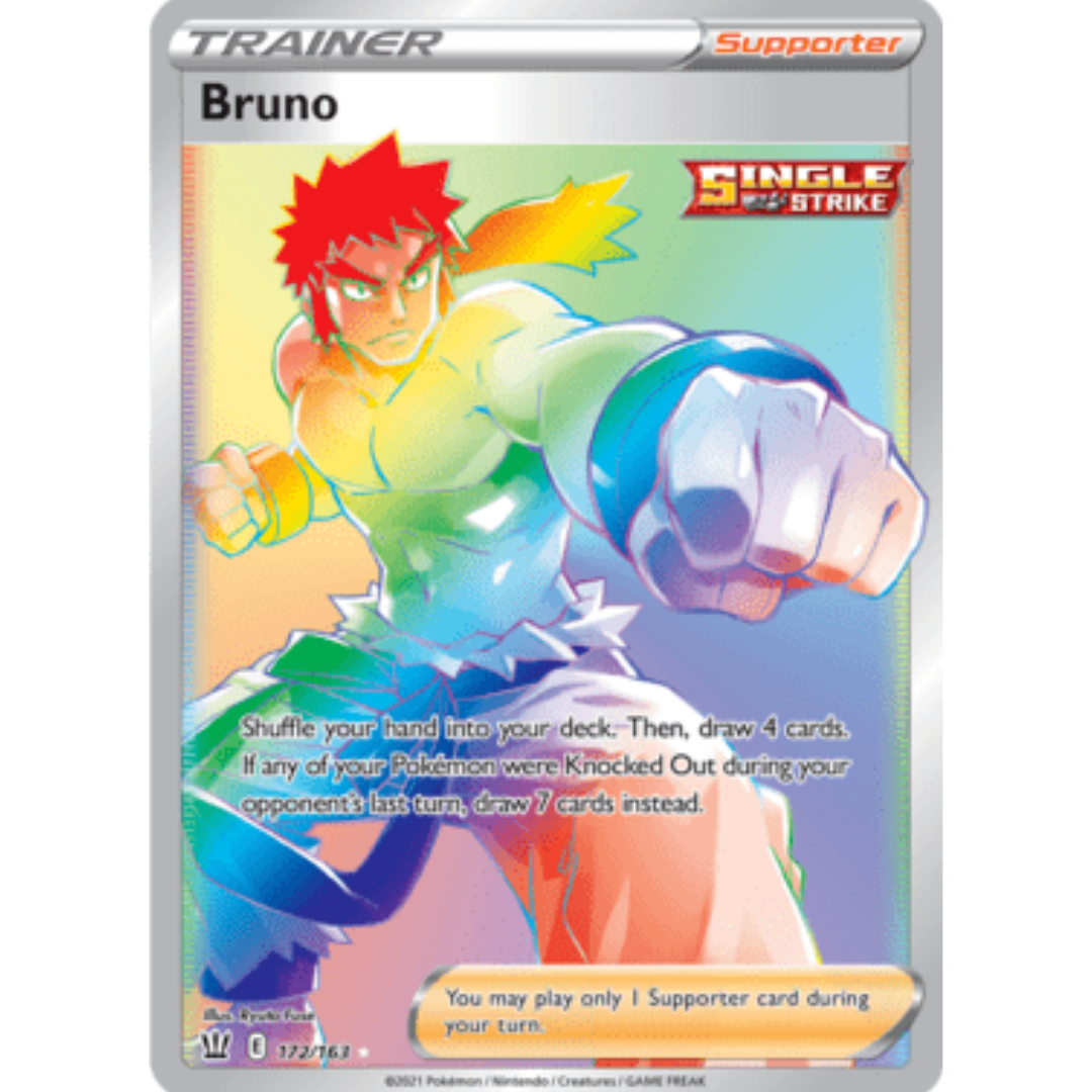 Bruno (Secret)/163 - Holofoil SWSH05 Battle Styles - Secret Rare