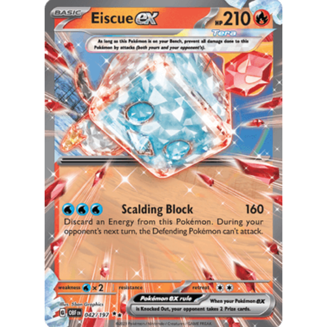 Eiscue ex 042 - Holofoil SV03 Obsidian Flames - Double Rare