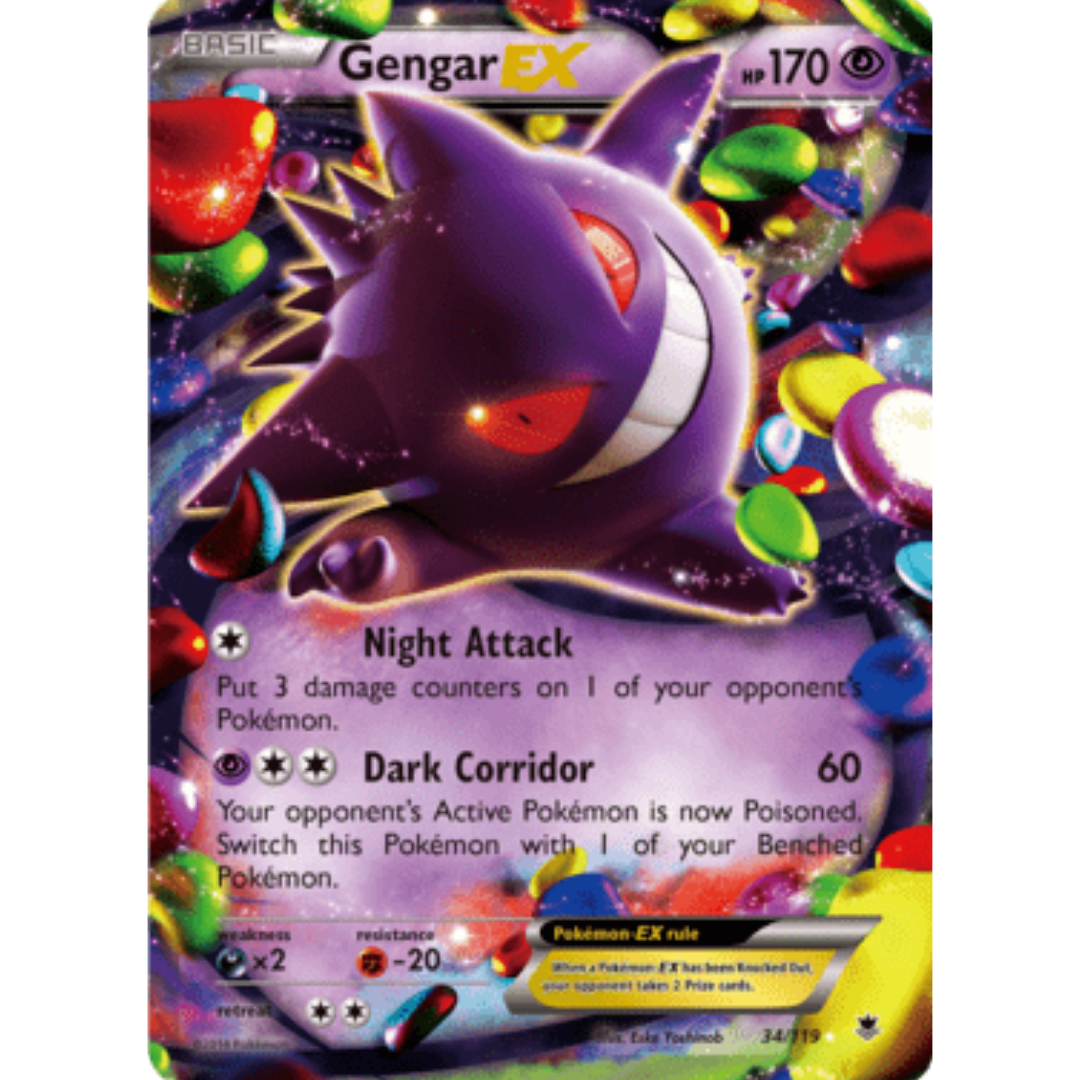Gengar EX 034 - Holofoil XY Phantom Forces - Ultra Rare
