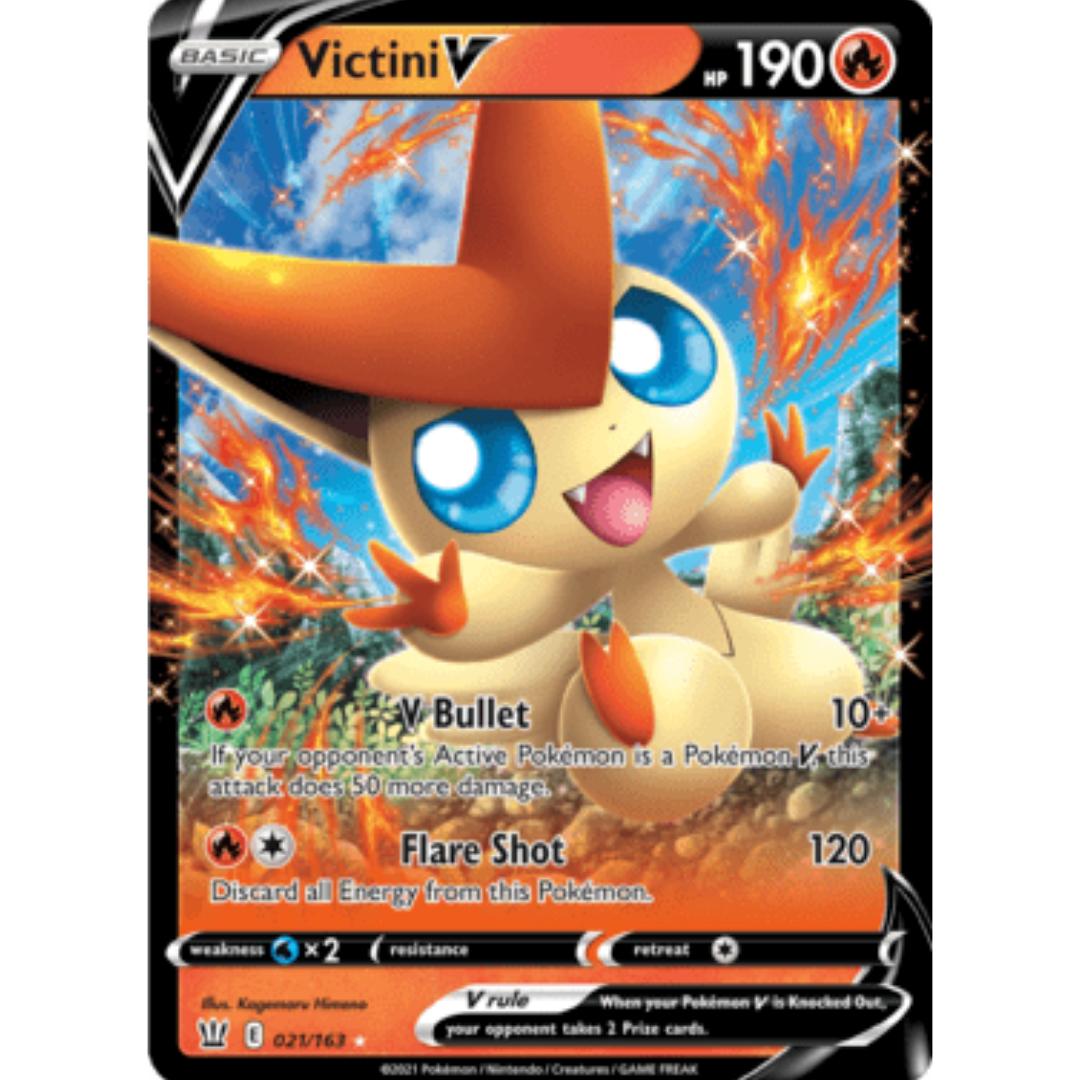 Victini V 021 - Holofoil SWSH05 Battle Styles - Ultra Rare