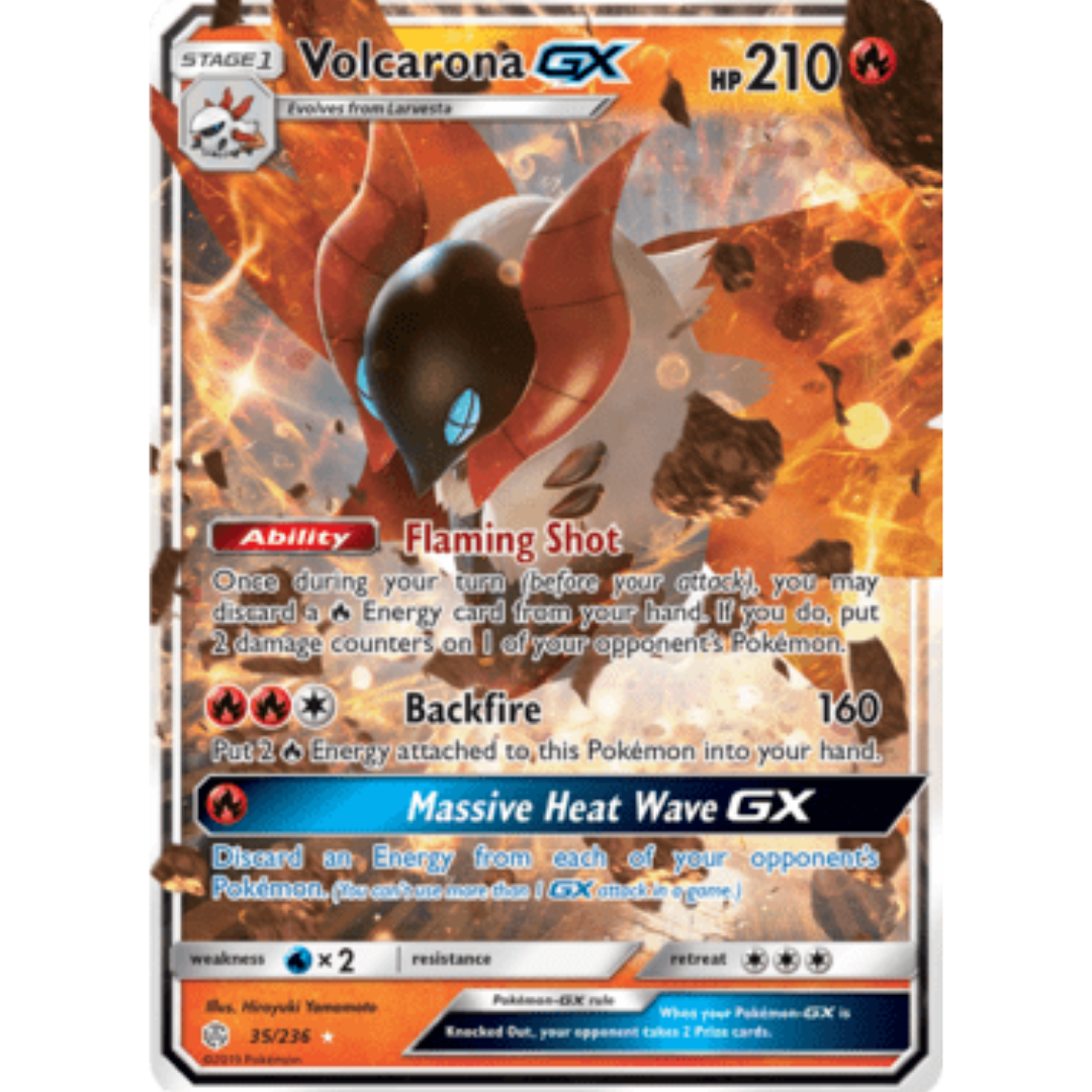 Volcarona GX 035/236 - Holofoil SM Cosmic Eclipse - Ultra Rare