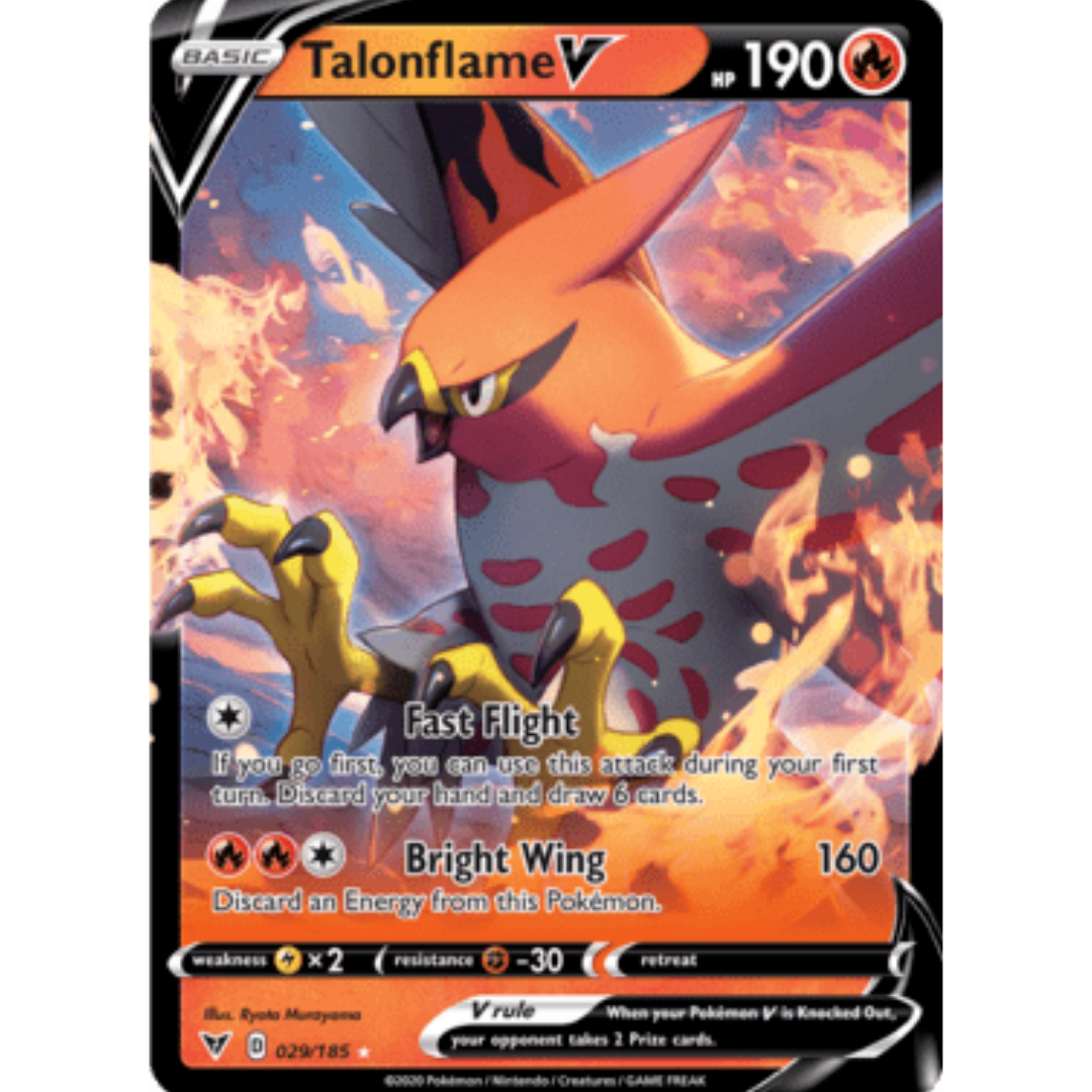 Talonflame V 029 - Holofoil SWSH04 Vivid Voltage - Ultra Rare