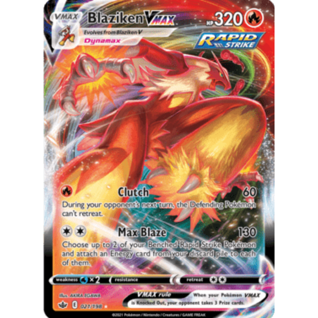 Blaziken VMAX 021 - Holofoil SWSH06 Chilling Reign - Ultra Rare