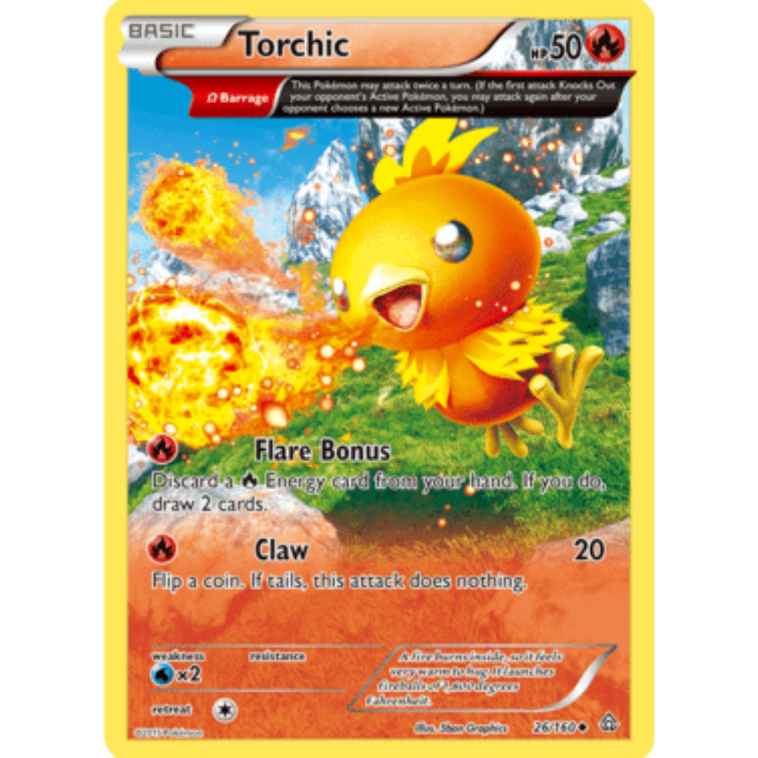 Torchic (Omega) 026 XY Primal Clash - Uncommon