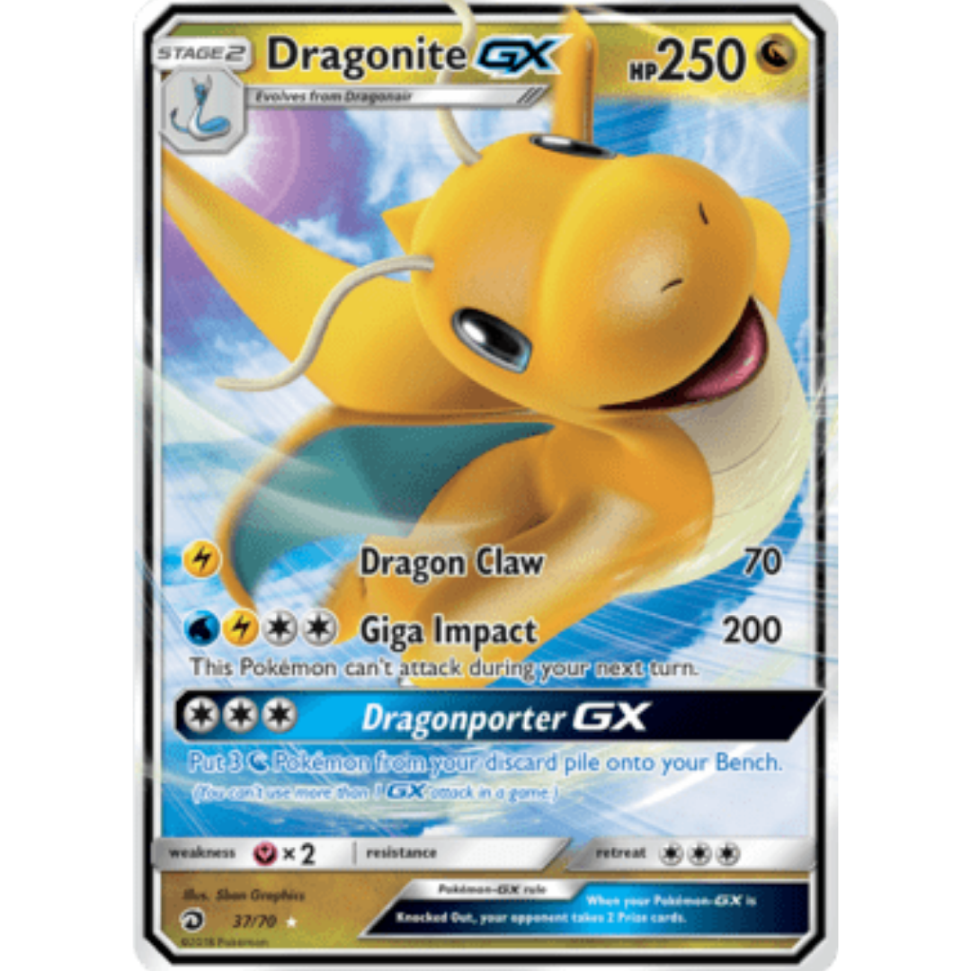 Dragonite GX 037 - Holofoil Dragon Majesty - Ultra Rare