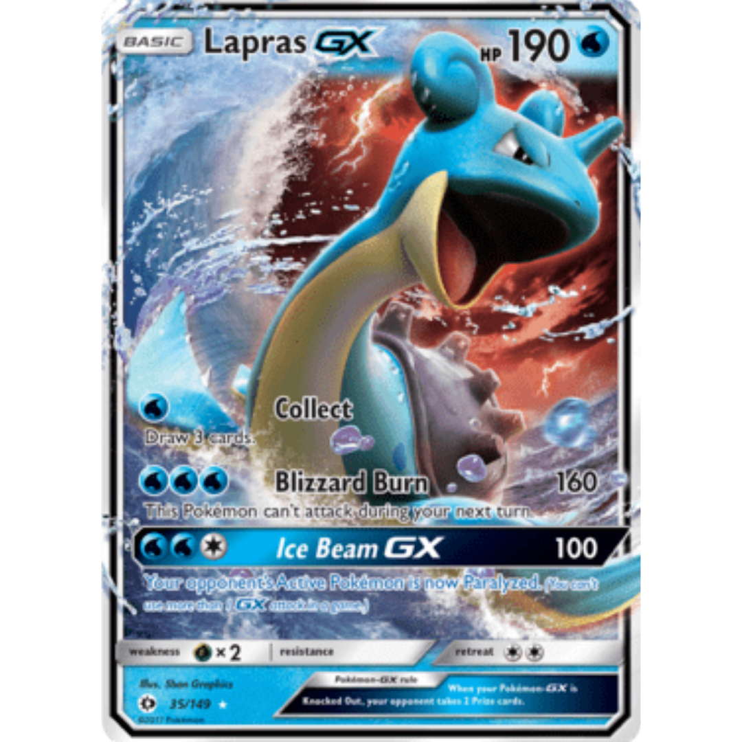 Lapras GX 035 - Holofoil SM Base Set - Ultra Rare