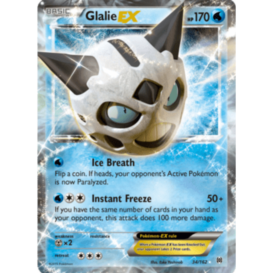 Glalie EX 034/162 - Holofoil XY BREAKthrough - Ultra Rare