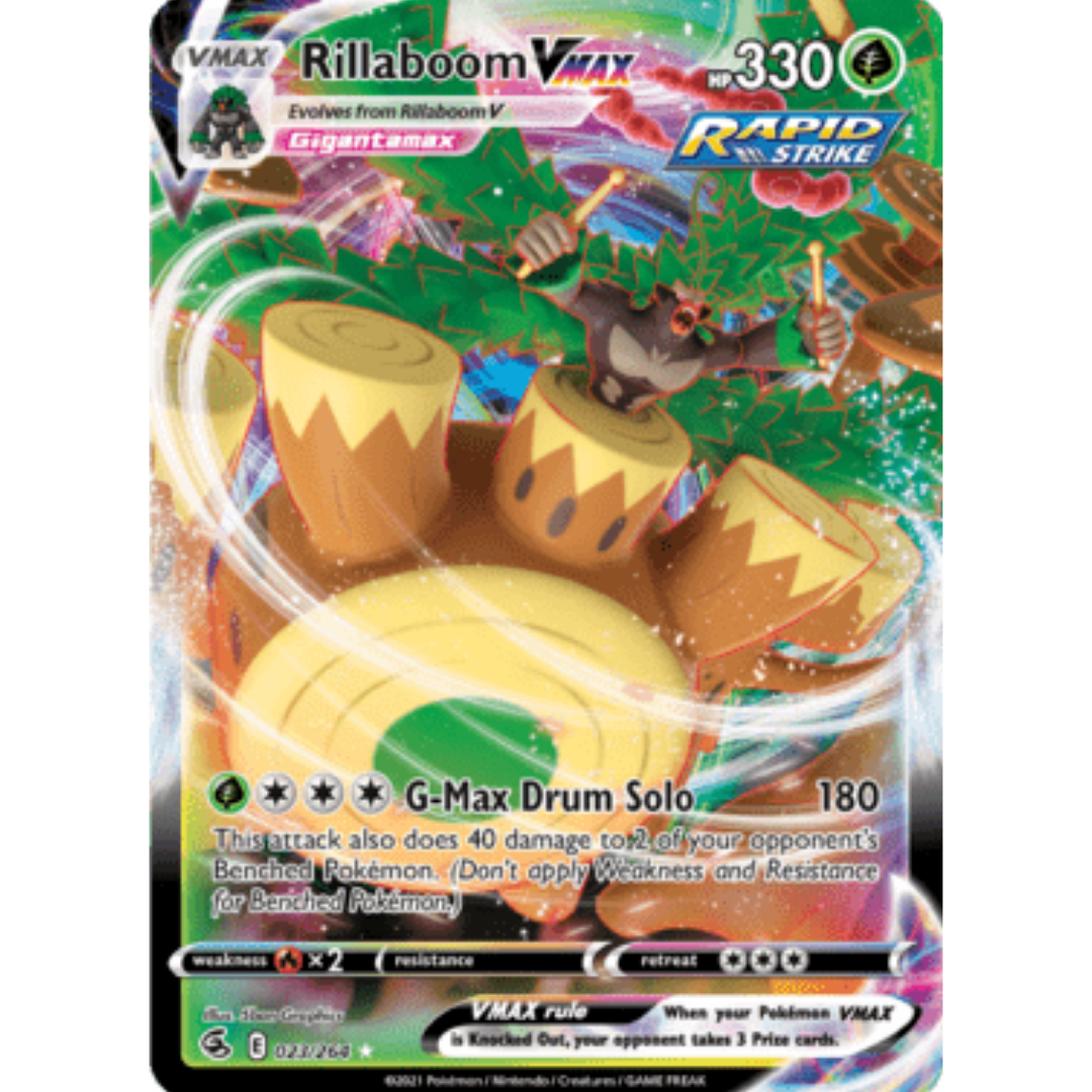 Rillaboom VMAX 023 - Holofoil SWSH08 Fusion Strike - Ultra Rare