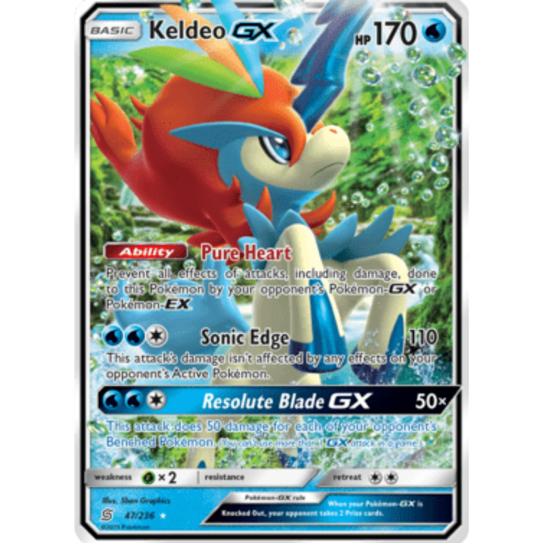 Keldeo GX 047 - Holofoil SM Unified Minds - Ultra Rare