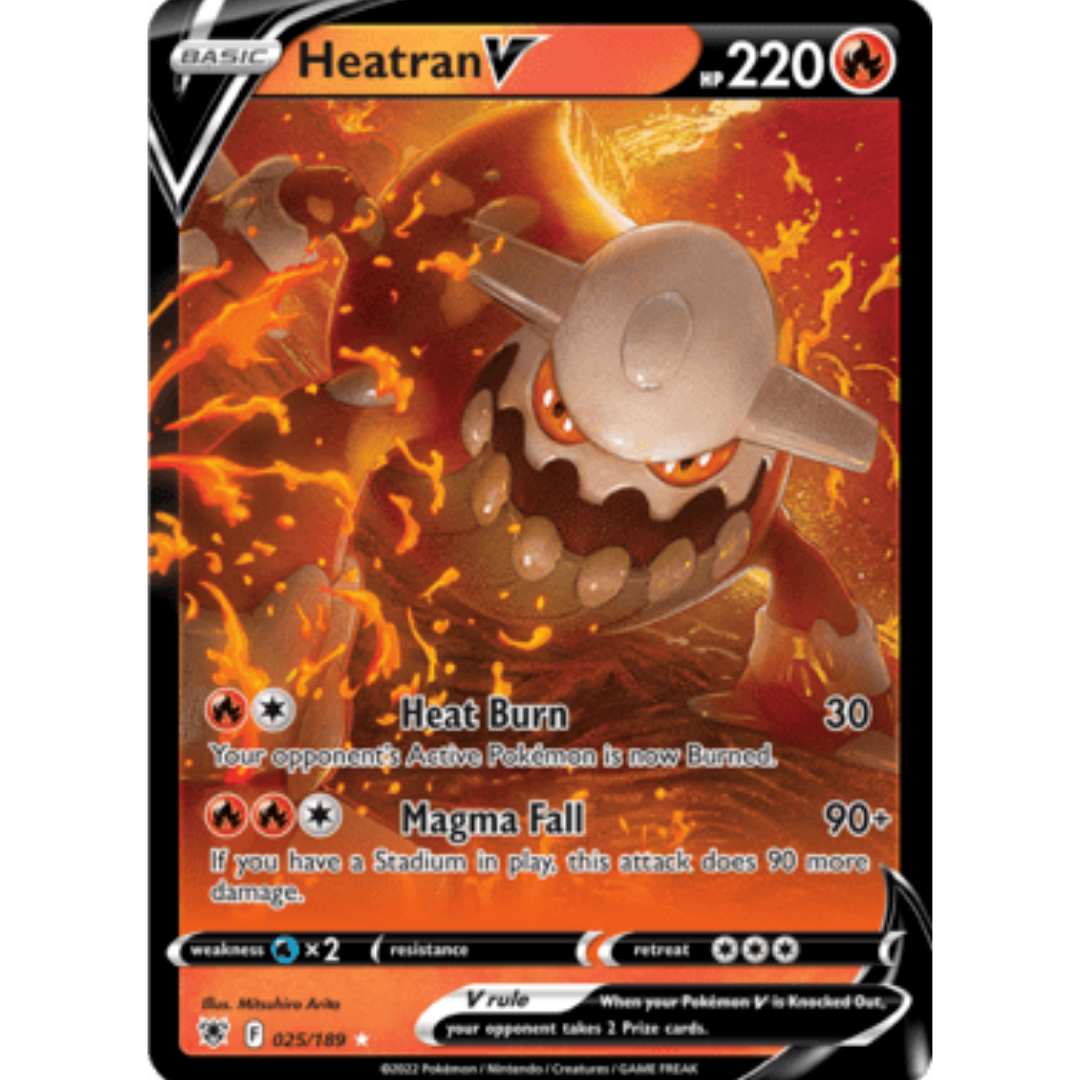 Heatran V 025 - Holofoil SWSH10 Astral Radiance - Ultra Rare
