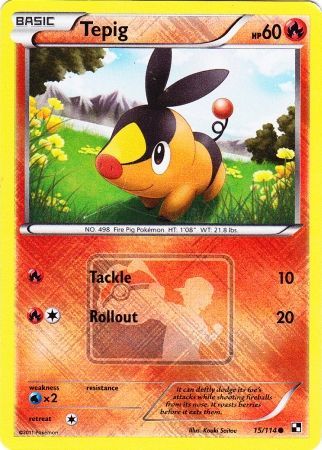 Tepig 015/114 - Reverse Holofoil League & Championship Cards - Promo