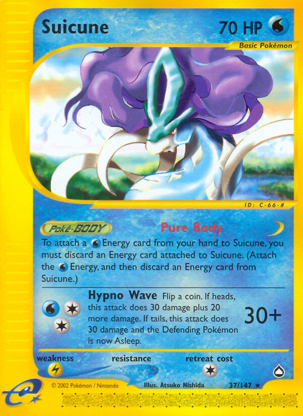 Suicune 037 Aquapolis - Rare