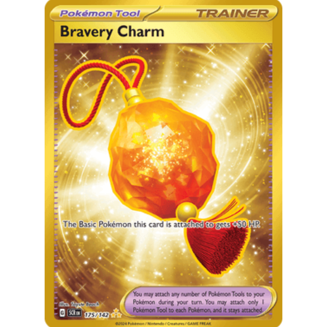 Bravery Charm 175/142 - Holofoil SV07 Stellar Crown - Hyper Rare