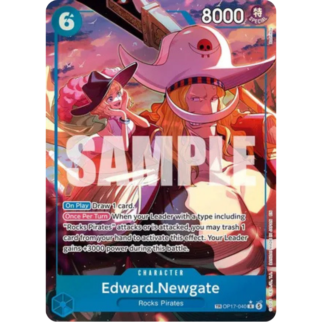 Edward.Newgate (040) (TR) (OP17-040) - The World's Strongest Warriors Foil
