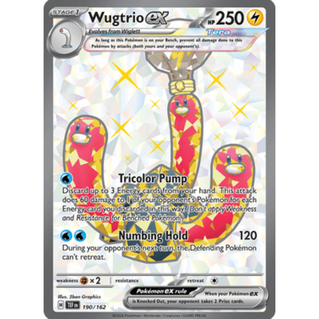Wugtrio ex 190/162 - Holofoil SV05 Temporal Forces - Ultra Rare