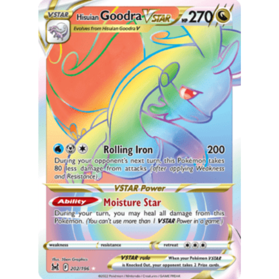 Hisuian Goodra VSTAR (Secret) 202 - Holofoil SWSH11 Lost Origin - Secret Rare