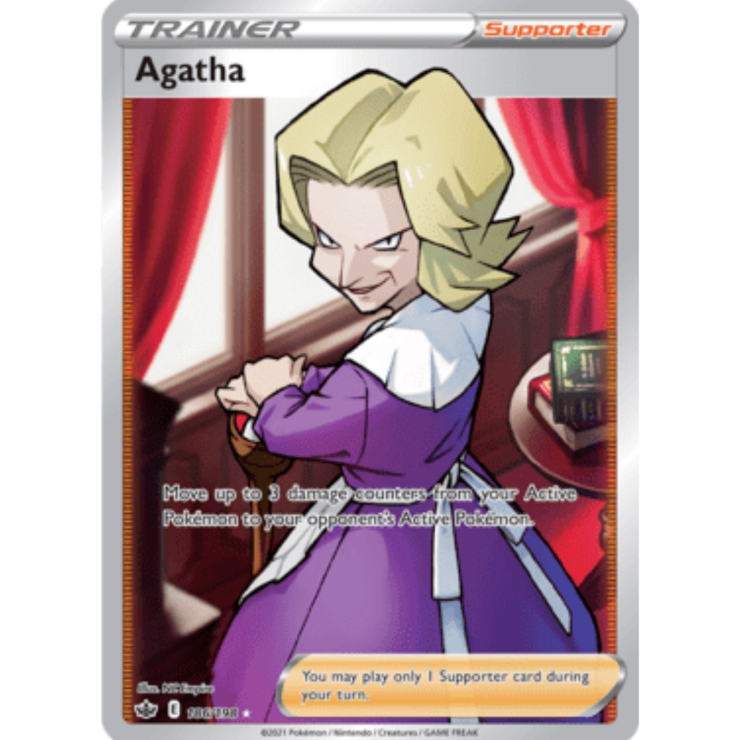 Agatha (Full Art) 186 - Holofoil SWSH06 Chilling Reign - Ultra Rare