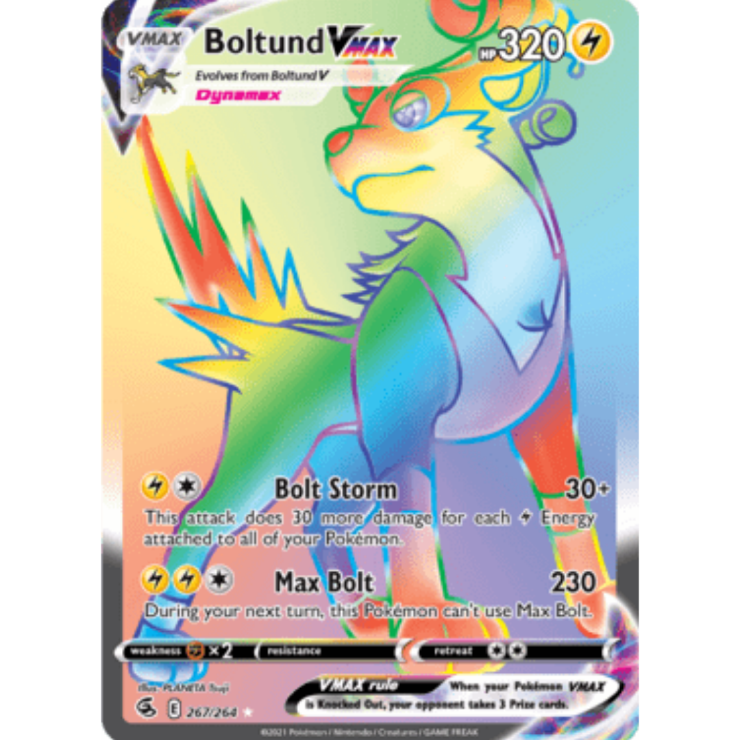 Boltund VMAX (Secret) 267 - Holofoil SWSH08 Fusion Strike - Secret Rare
