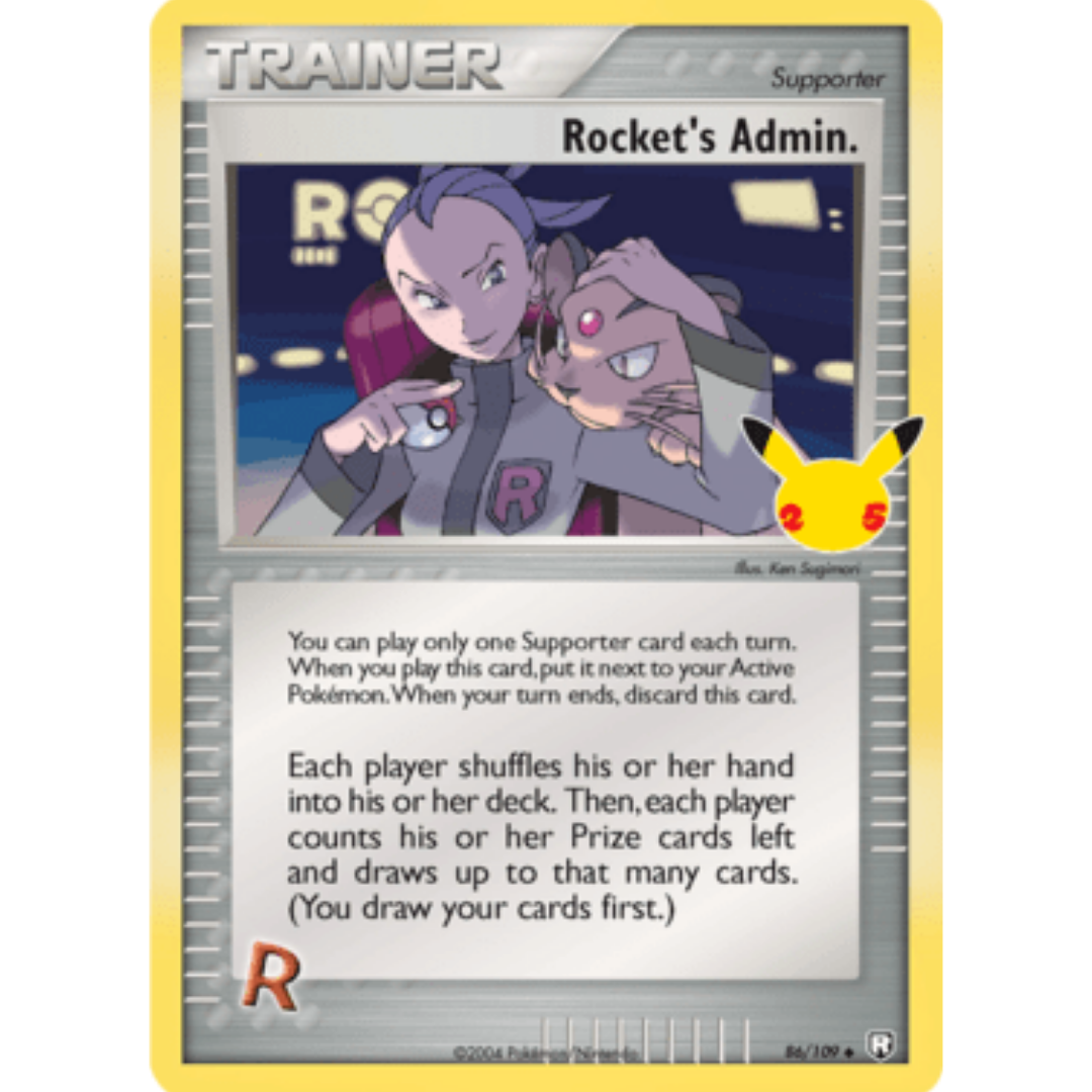 Rocket's Admin. 086/109 - Holofoil Celebrations Classic Collection - Classic Collection