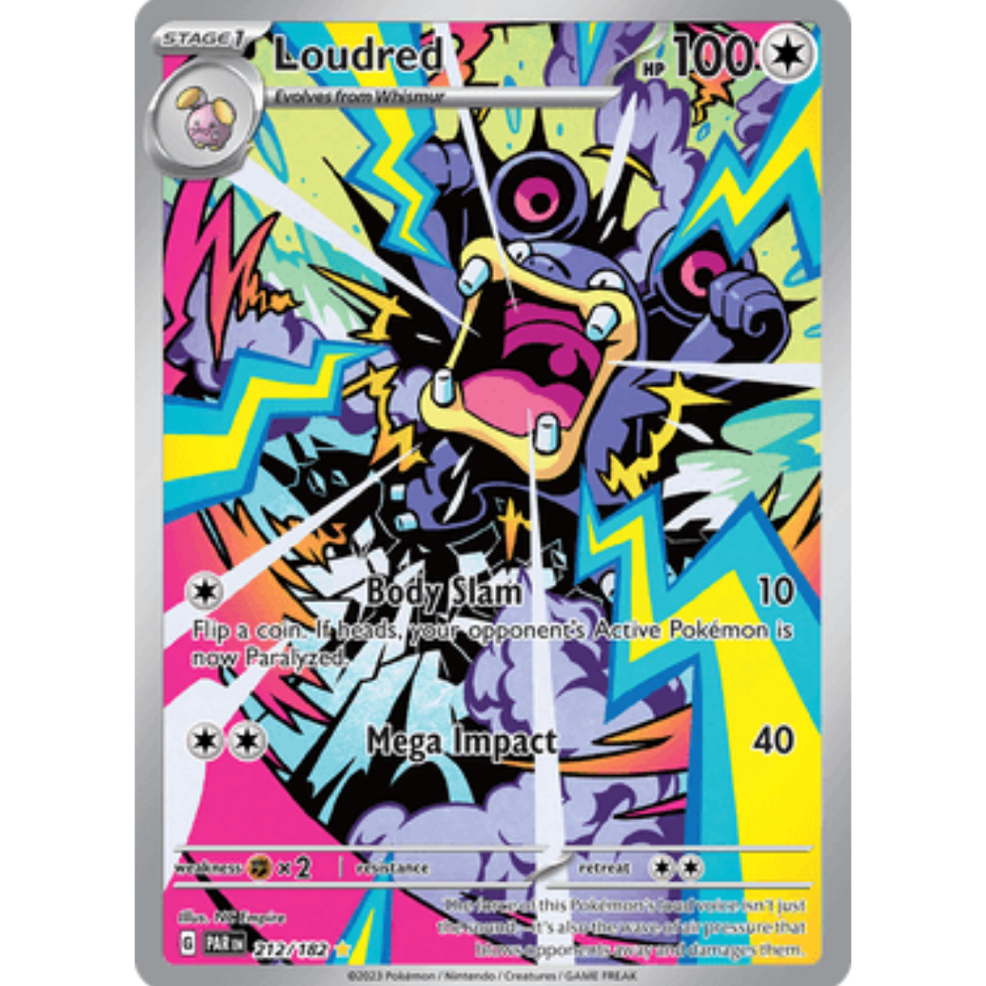 Loudred 212/182 - Holofoil SV04 Paradox Rift - Illustration Rare
