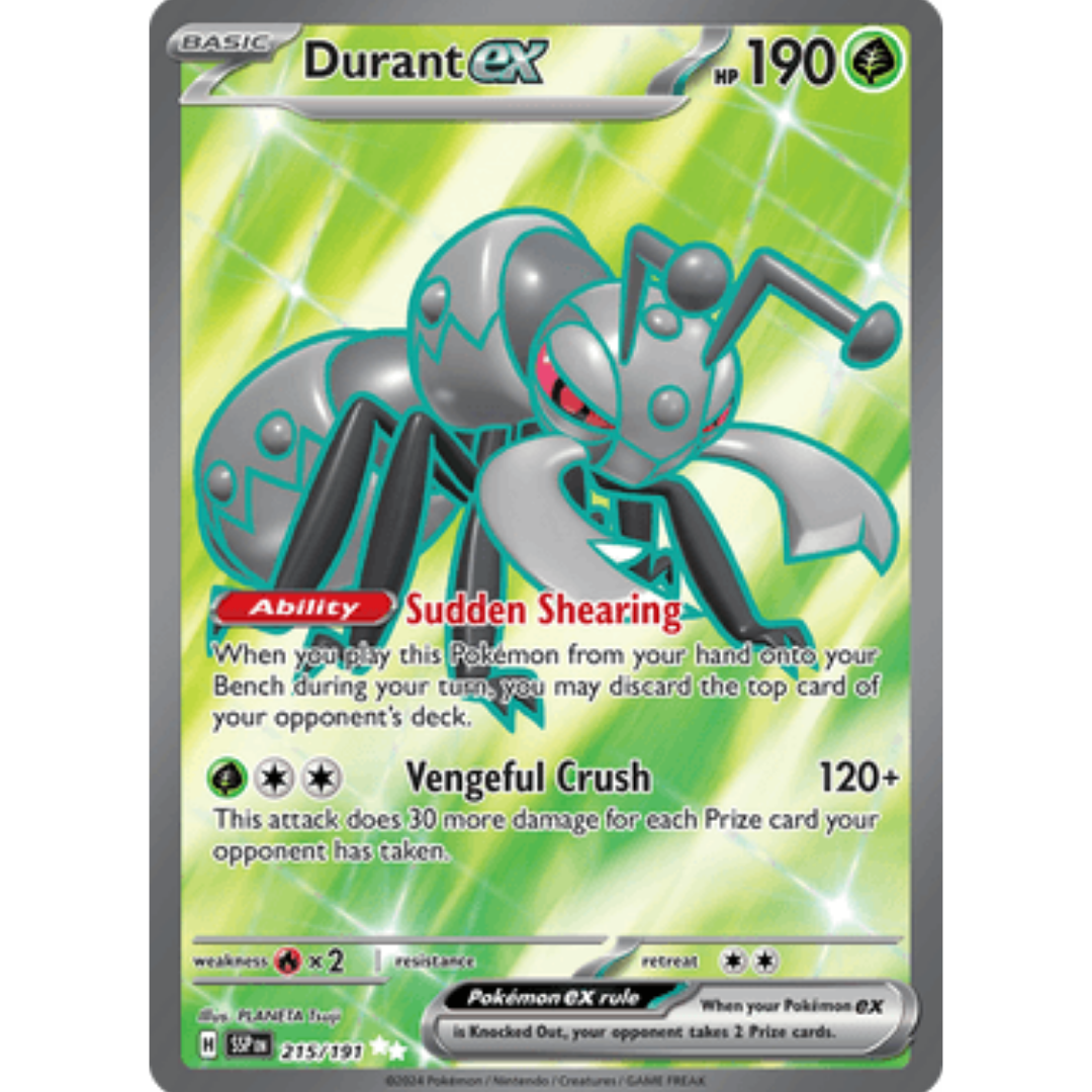 Durant ex 215/191 - Holofoil SV08 Surging Sparks - Ultra Rare