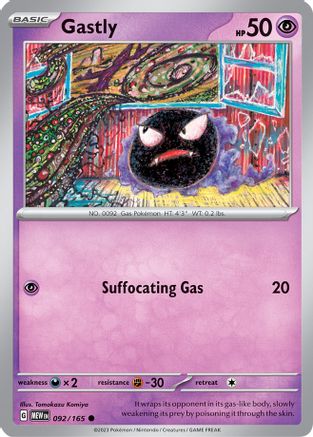 Gastly 092 - Reverse Holofoil SV Scarlet & Violet 151 - Common